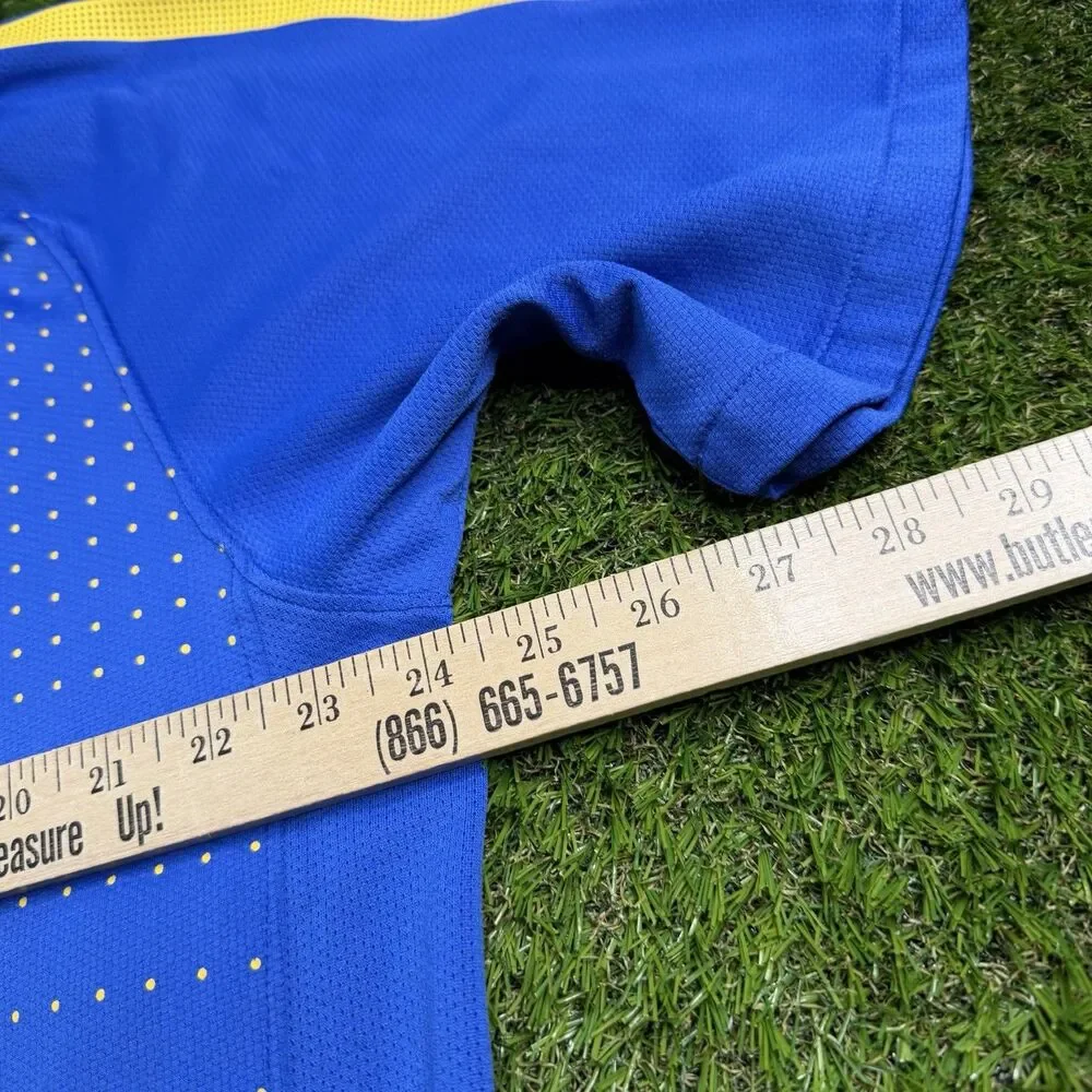 Nike Brazil 2010 World Cup Away Soccer Jersey Mens XL Blue Dri-Fit 371438-493